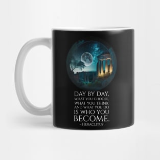 Motivational Ancient Greek Philosophy Heraclitus Quote Mug